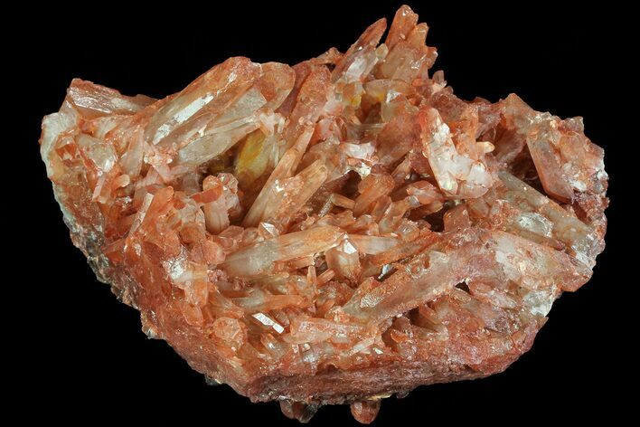 Natural, Red Quartz Crystal Cluster - Morocco #80541